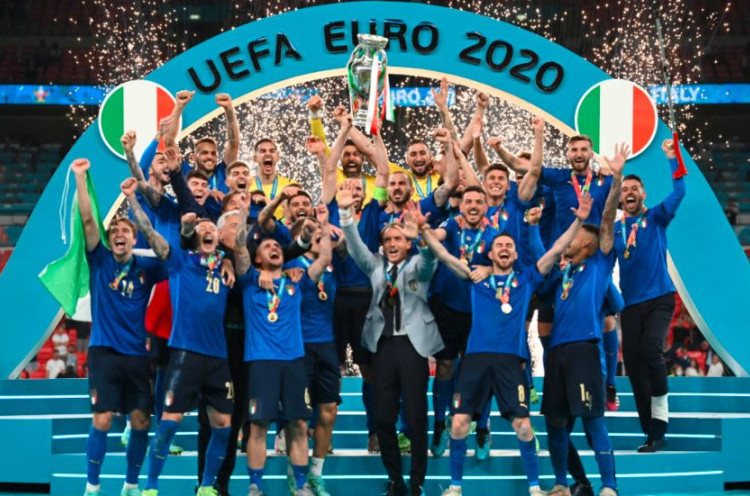 Inggris 1-1 Italia (2-3): Gli Azzurri Juara Piala Eropa 2020