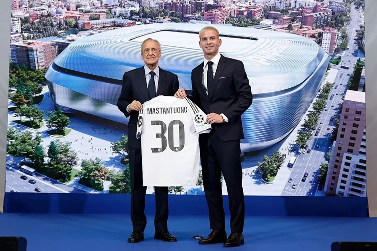 Dikenalkan Real Madrid, Franco Mastantuono Kenakan Nomor Punggung 30