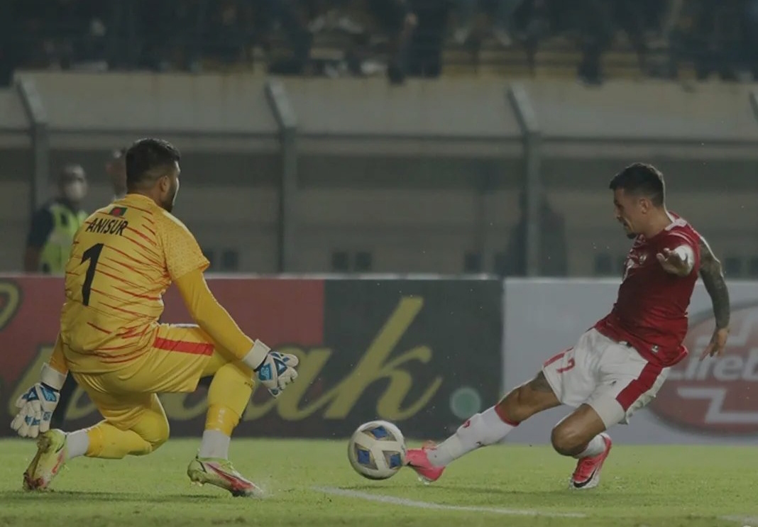 Gol Lilipaly Dianulir, Timnas Indonesia Imbang Lawan Bangladesh