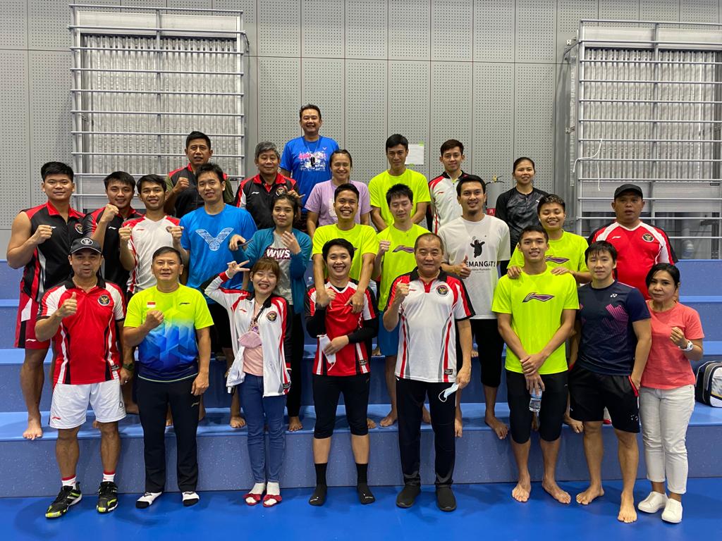 Selesai Latihan, Tim Bulu Tangkis Indonesia Berangkat ke Tokyo