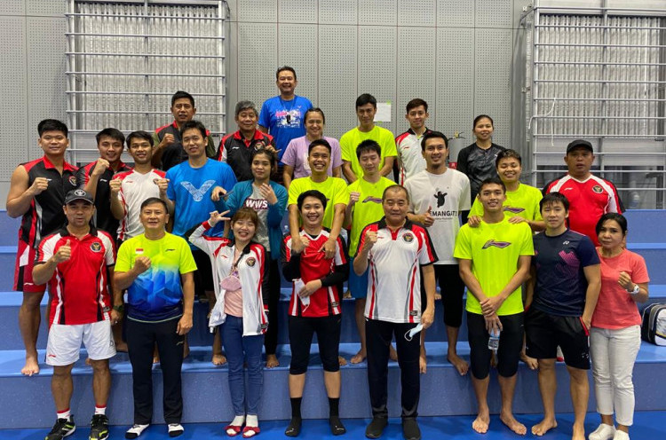Selesai Latihan, Tim Bulu Tangkis Indonesia Berangkat ke Tokyo