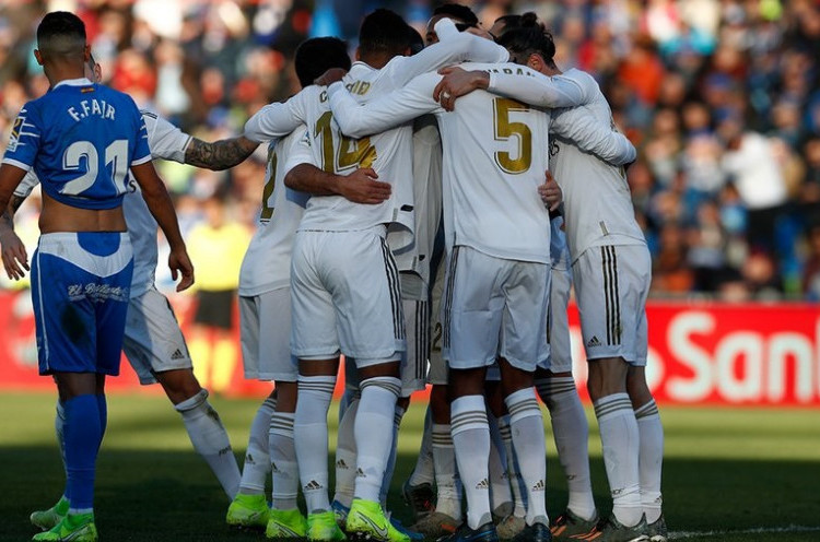 Getafe 0-3 Real Madrid: El Real Awali 2020 dengan Puncaki Klasemen