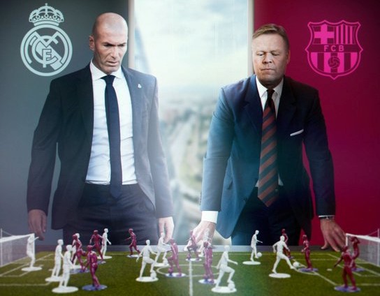 Menilik Rekam Jejak Zinedine Zidane dan Ronald Koeman di El Clasico