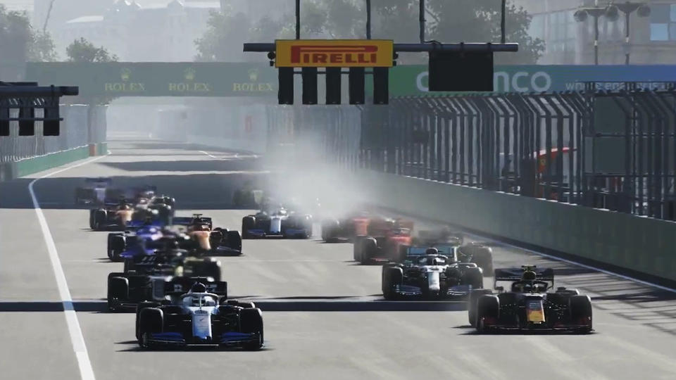 George Russell Cetak Hat-trick di Grand Prix F1 Virtual