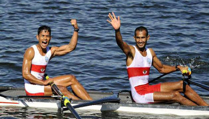 SEA Games 2019: Berlomba di Laut, Tim Dayung Indonesia Bertarung dengan Ombak