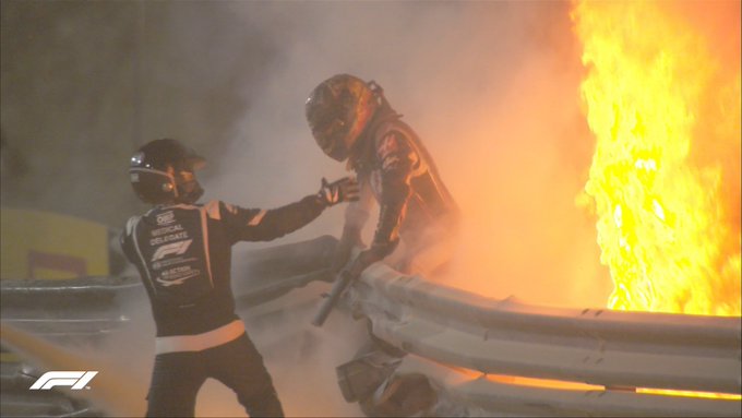 Kecelakaan Maut yang Nyaris Renggut Nyawa Romain Grosjean