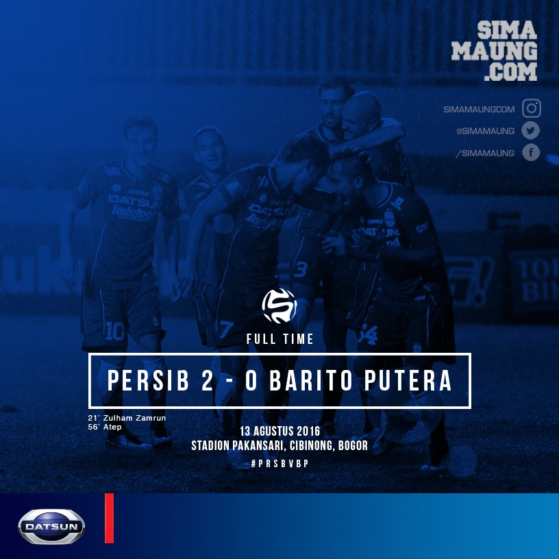 Persib Meraih Poin Maksimal Melawan Barito 2-0