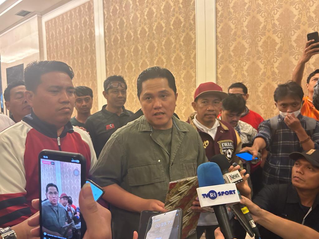 Di Hadapan Suporter, Erick Thohir Janji Cabut Larangan Away pada Tahun Depan
