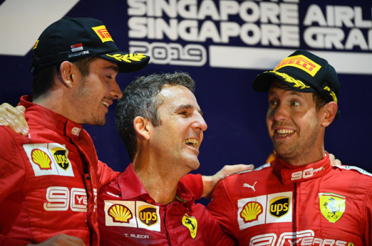 Musim Perdana di Ferrari, Charles Leclerc Belajar Banyak dari Sebastian Vettel 