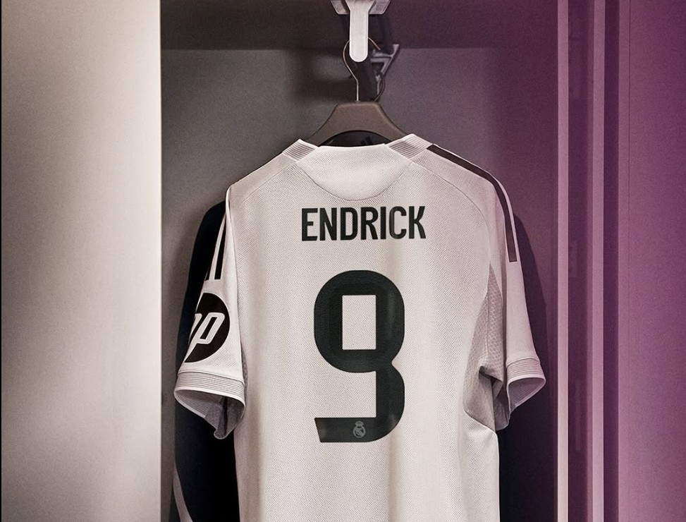 Real Madrid Beri Endrick Nomor Punggung Ikonik