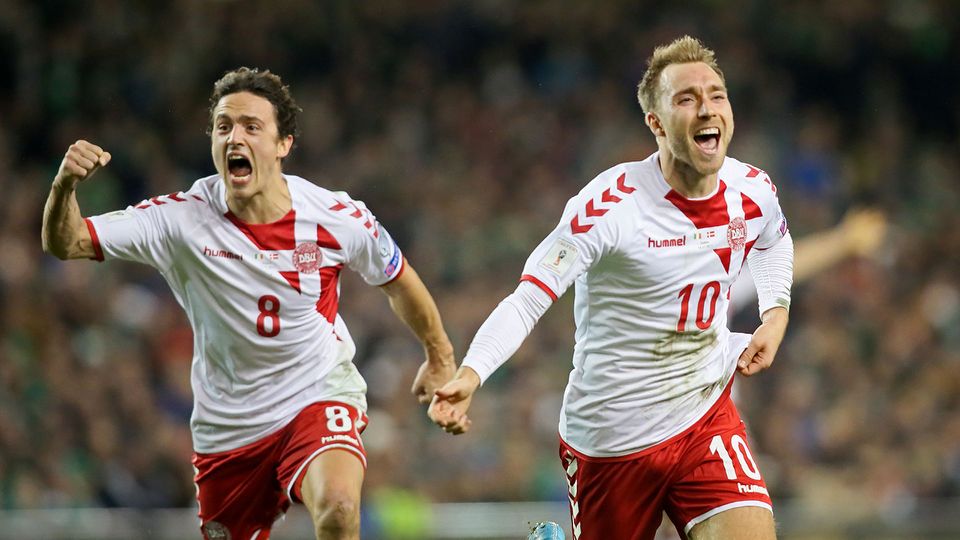 Hat-trick Eriksen Kirim Denmark ke Rusia