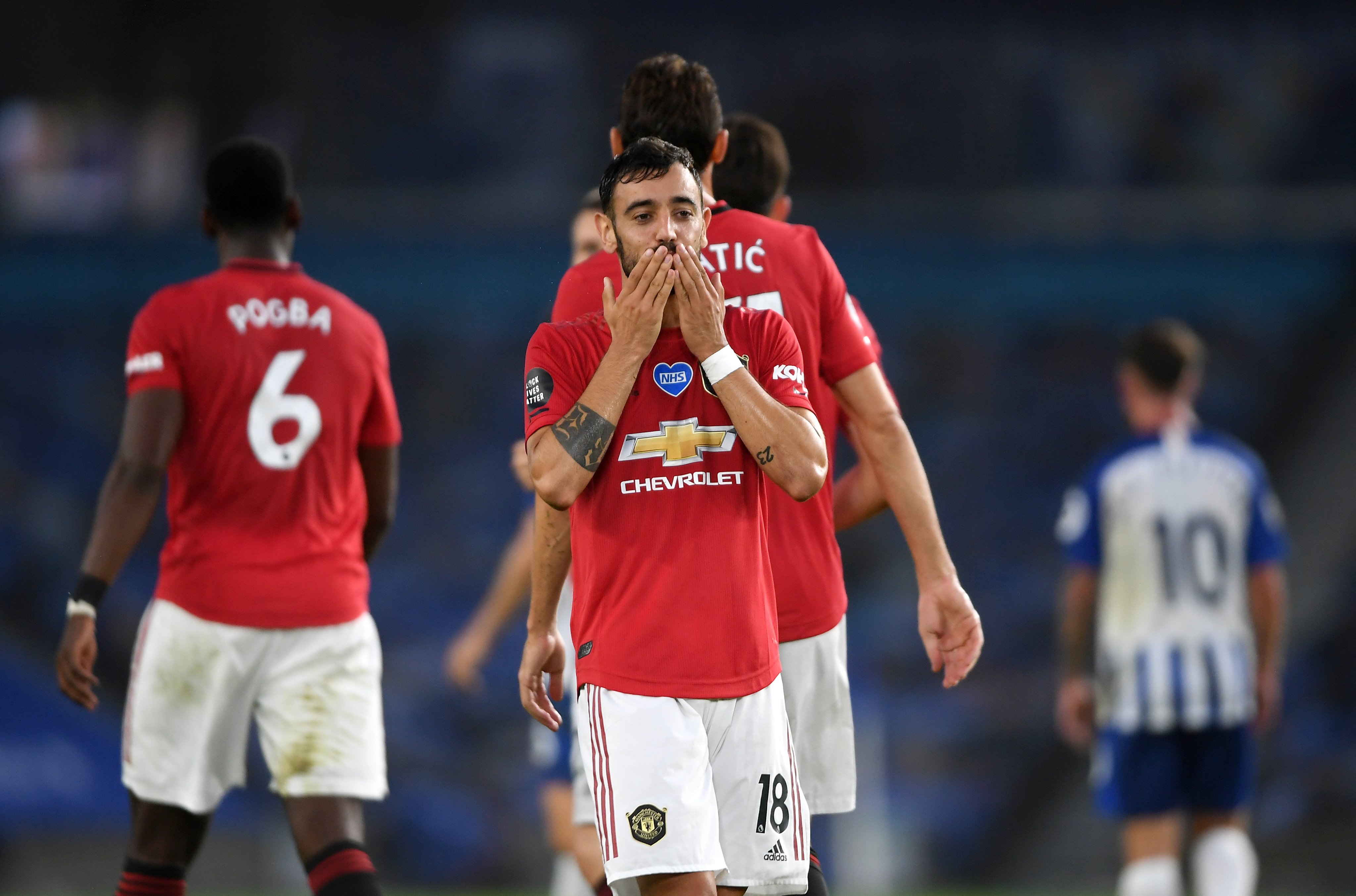 Torehan Spesial Bruno Fernandes Usai Cetak Dua Gol Kontra Brighton