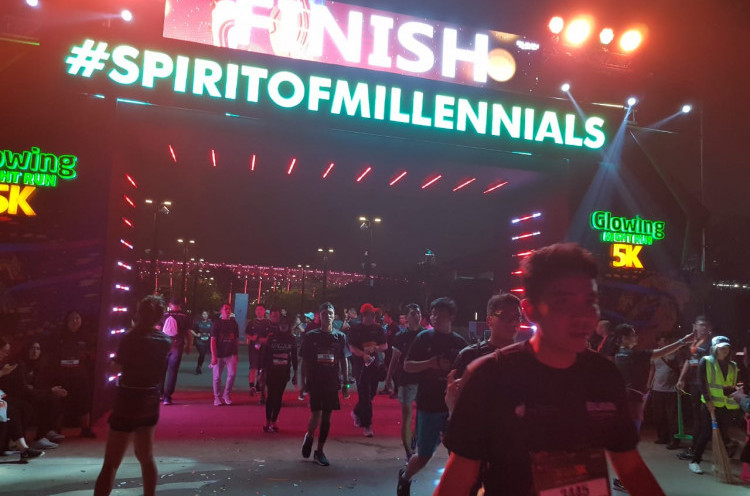 Glowing Night Run 2018, Kilau Semangat Milenial