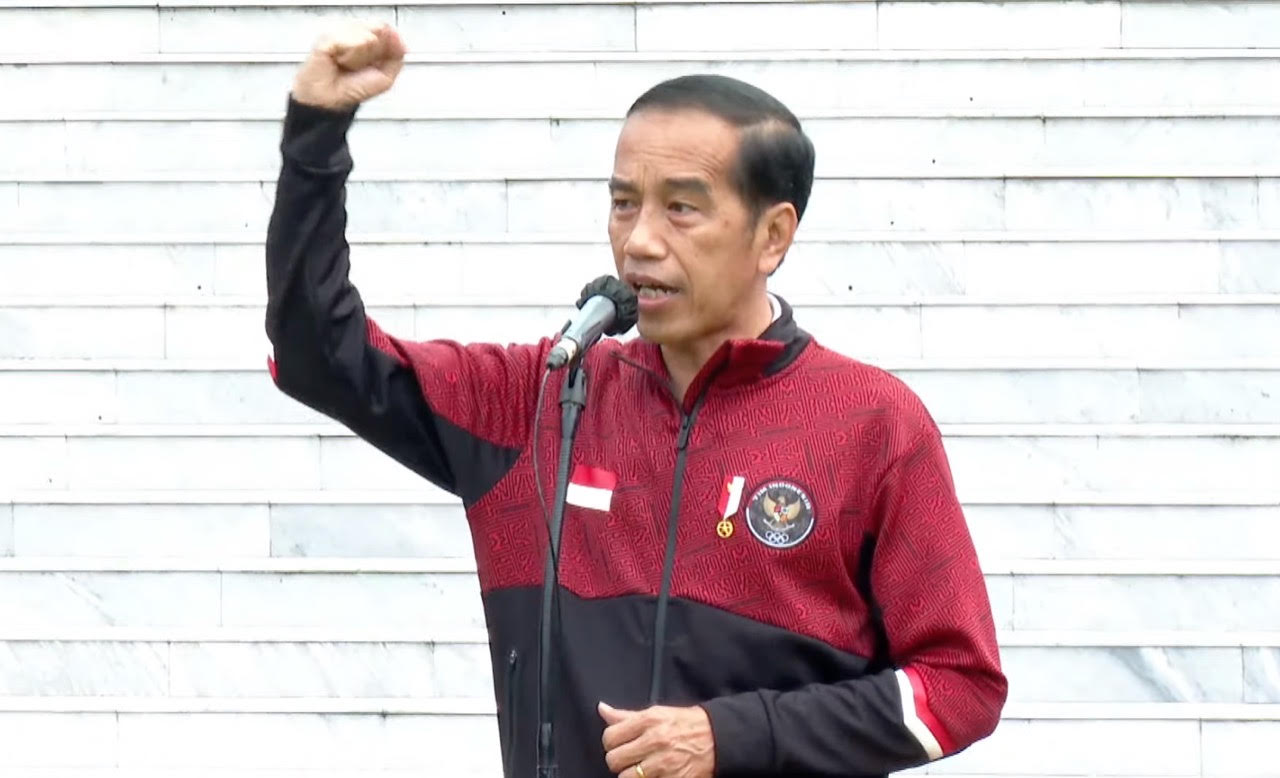 Lepas Tim Indonesia, Presiden Jokowi Ingin Atlet Raih Prestasi Setinggi-tingginya