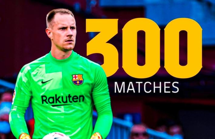 Serba 300 untuk Kiper Barcelona, Marc-Andre ter Stegen