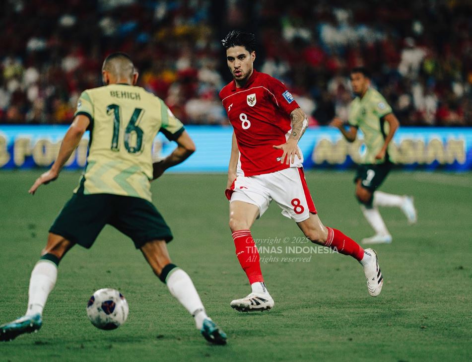 Indonesia Unggul Jauh Penguasaan Bola, Australia Bermain Lebih Efisien