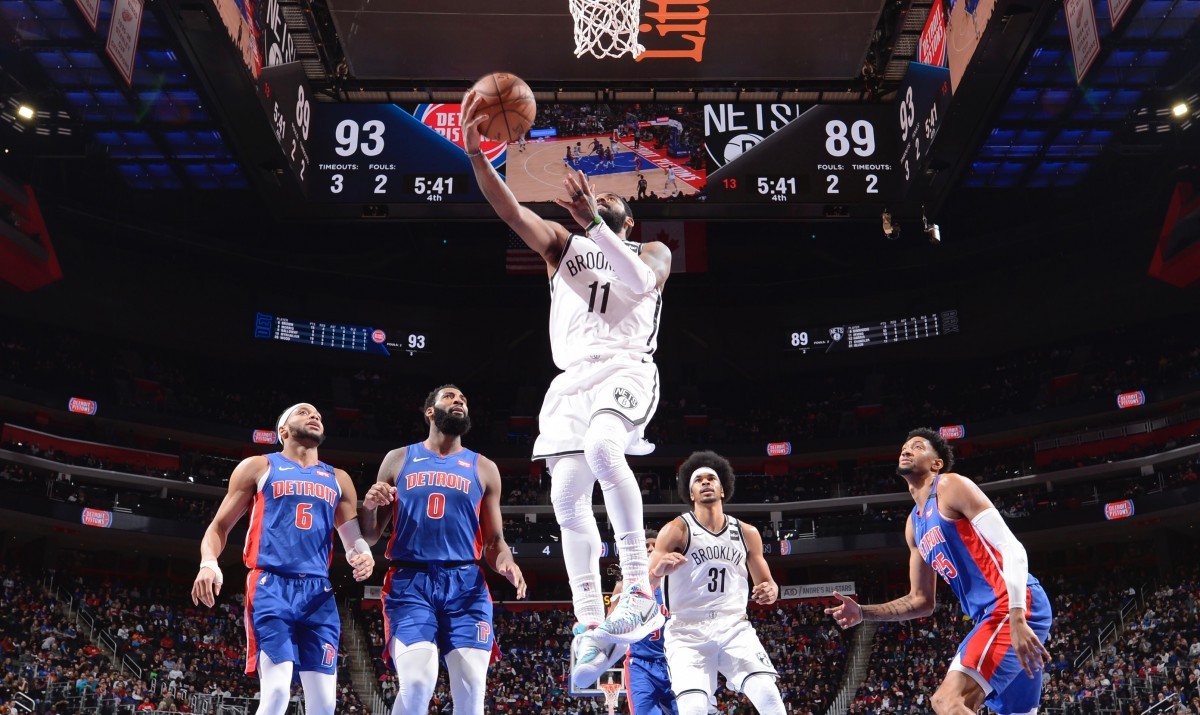 Hasil NBA: Irving Panas, Nets Bungkam Pistons Lewat Overtime