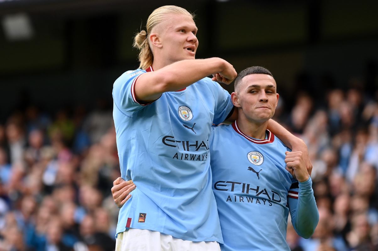 Phil Foden dan Erling Haaland Ukir Sejarah di Derby Manchester