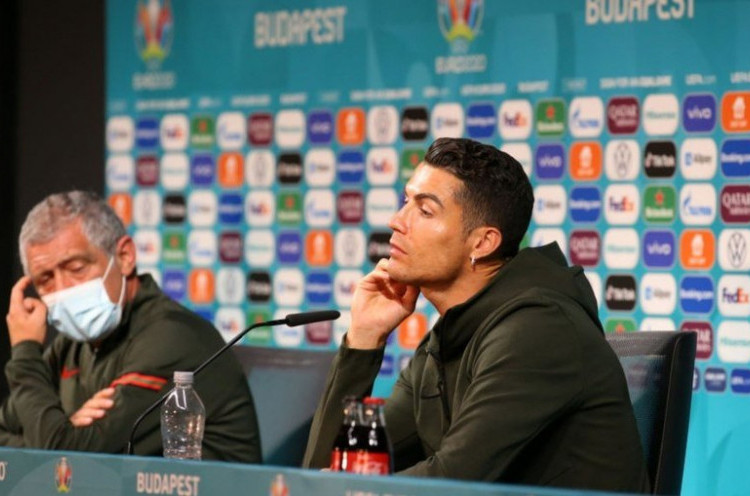 Ketika Cristiano Ronaldo Terang-terangan Sindir Sponsor Piala Eropa 2020