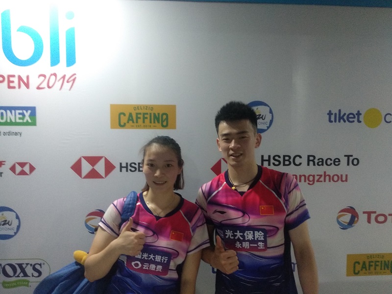 Indonesia Open 2019: Zheng Siwei Doakan Pasangan yang Kalahkan Praveen/Melati Tersingkir
