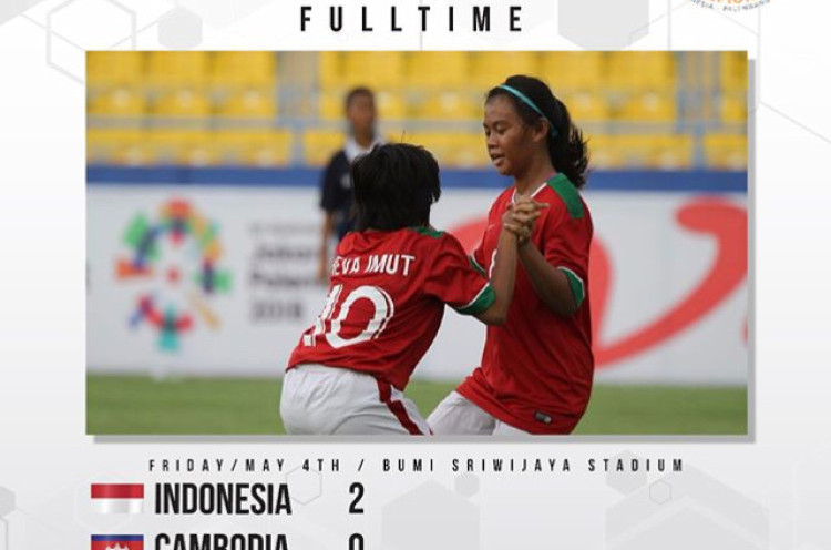 Piala AFF Wanita U-16 2018: Kalahkan Kamboja 2-0, Indonesia Jaga Asa ke Semifinal