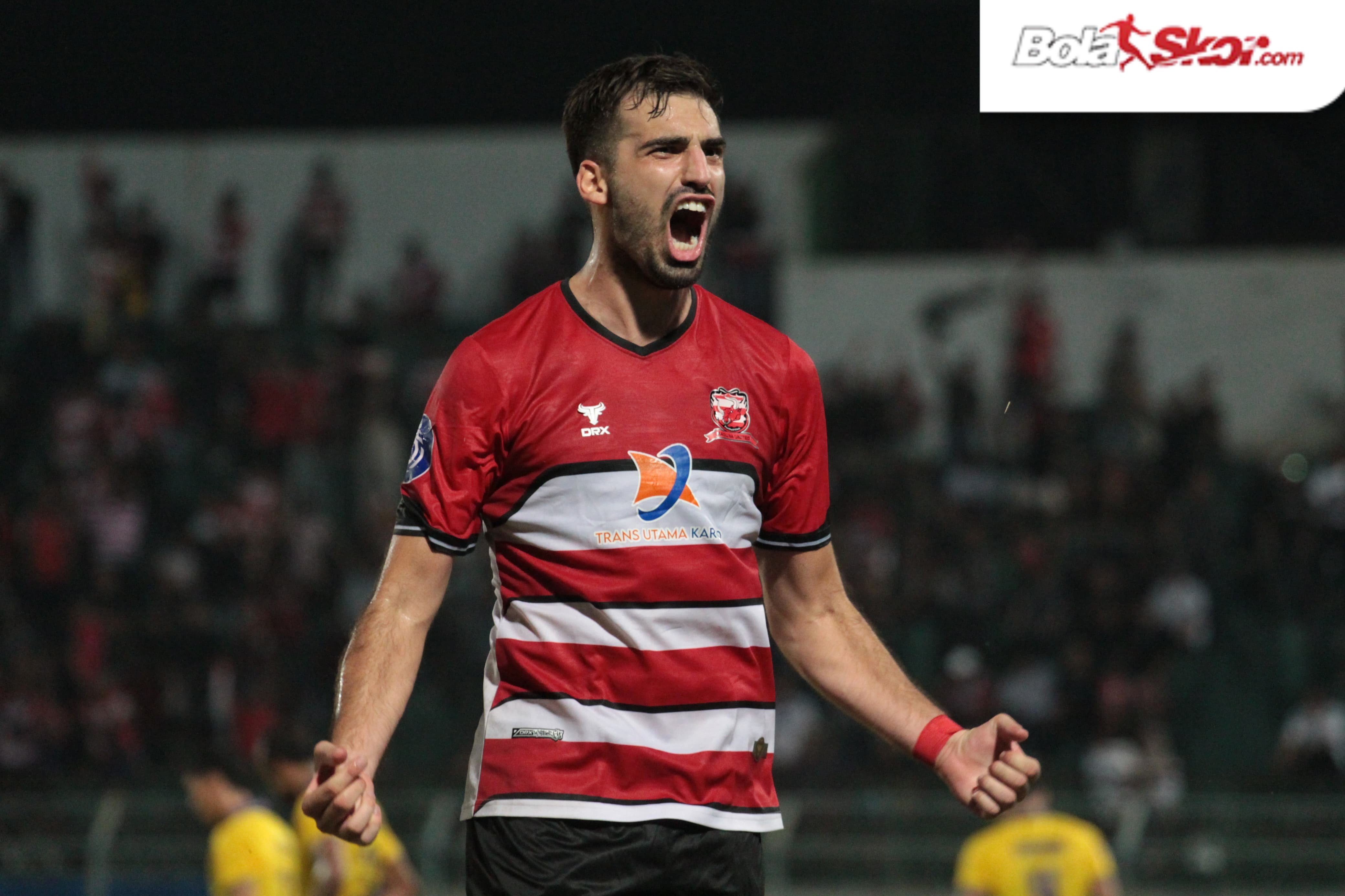 Cetak Brace ke Gawang Persik, Miljan Skrbic Memupuk Asa Bawa Madura United Bertahan di Liga 1