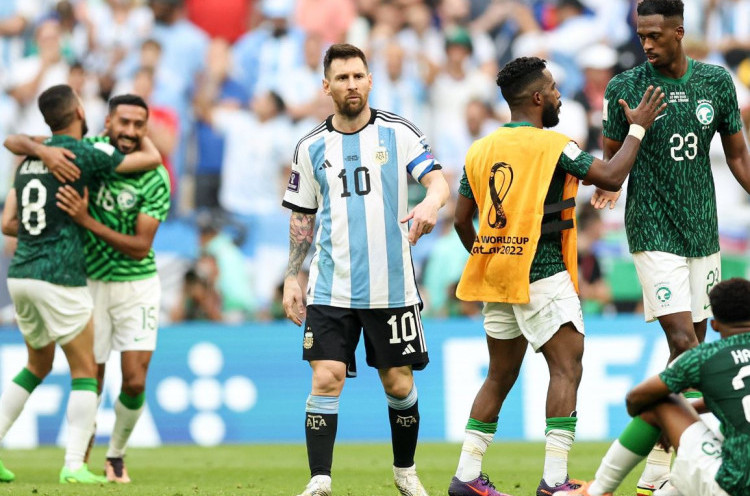 Argentina 1-2 Arab Saudi: Green Falcons Akhiri Rekor Tak Pernah Kalah Albiceleste