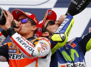 Abaikan Rivalitas, Valentino Rossi Doakan Marc Marquez Lekas Sembuh