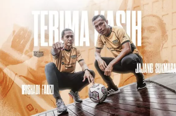 Dewa United FC Lepas Jajang Sukmara dan Rishadi Fauzi