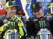 Senyuman Valentino Rossi Jadi Bahan Bakar Maverick Vinales