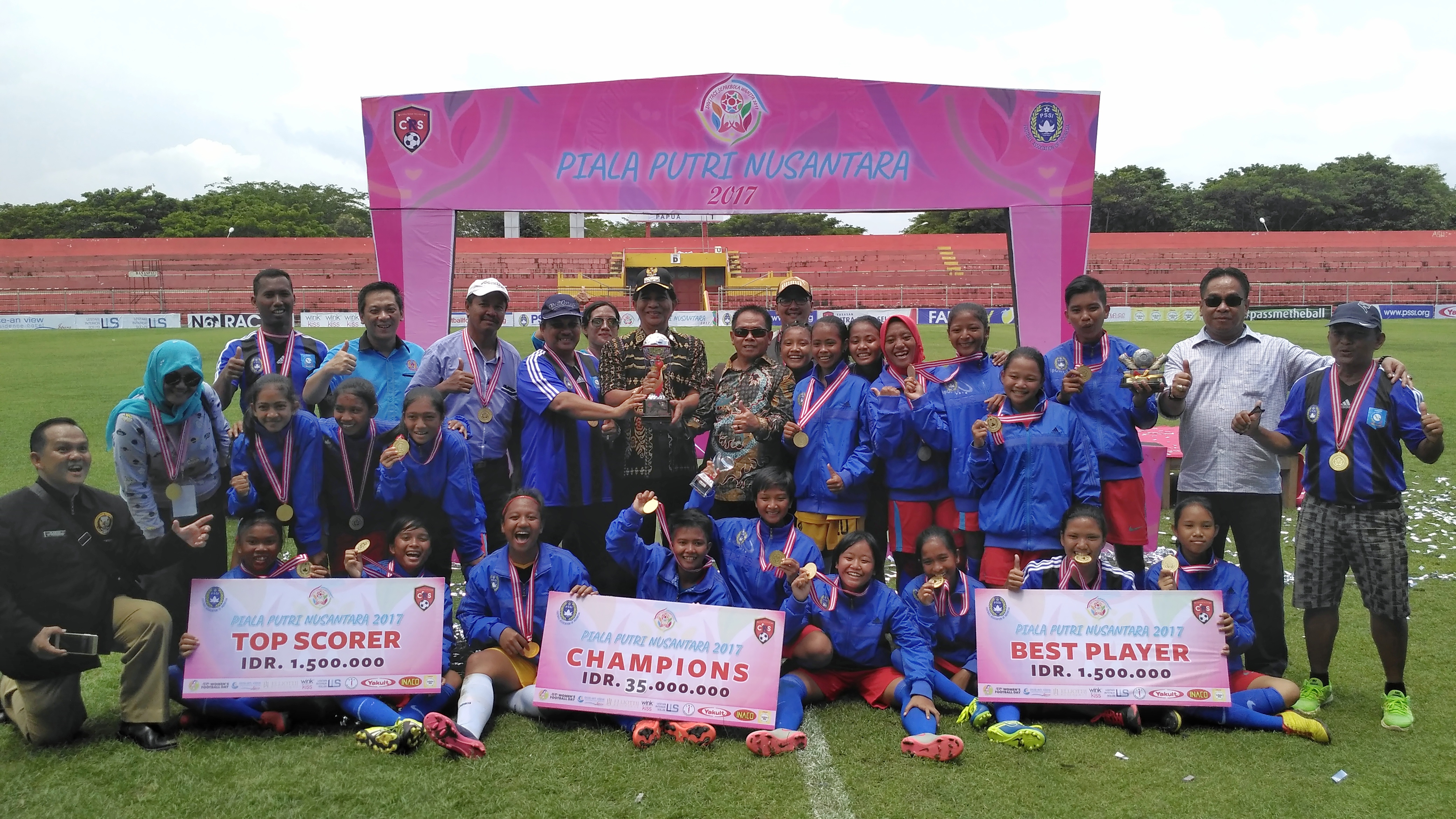 Bangka Belitung Jadi Juara Piala Putri Nusantara 2017