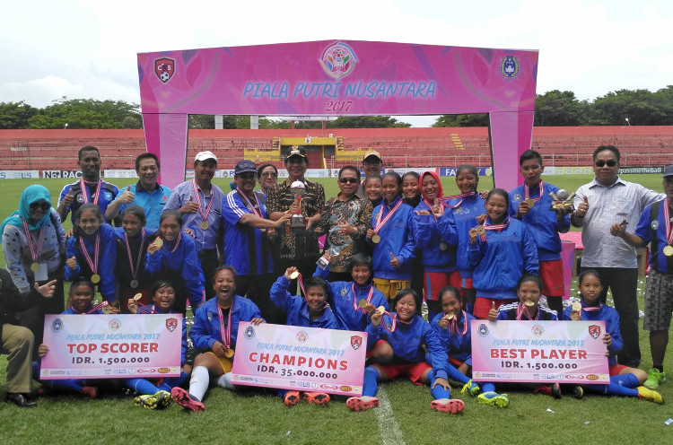 Bangka Belitung Jadi Juara Piala Putri Nusantara 2017