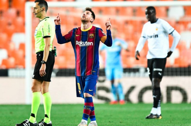 Gol Tendangan Bebas ke-50 Lionel Messi, Pertanda Bagus untuk Barcelona