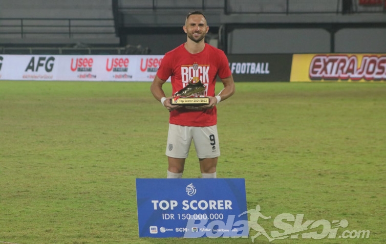 Top Skorer Liga 1 2021/2022 Ilija Spasojevic Diminati Klub Thailand