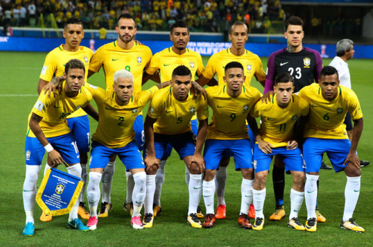 Profil Tim Unggulan Piala Dunia 2018: Brasil