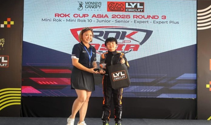 Pegokart Muda Indonesia Darren Gani Berhasil Meraih Podium Perdana di Ajang Rok Cup Asia 2025