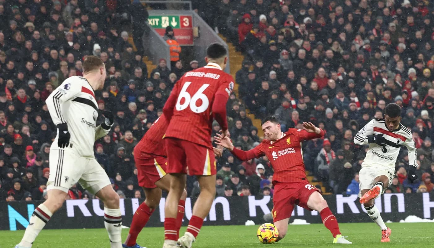 Hasil Premier League: Liverpool 2-2 Manchester United, Gol Amad Diallo Selamatkan Setan Merah dari Kekalahan