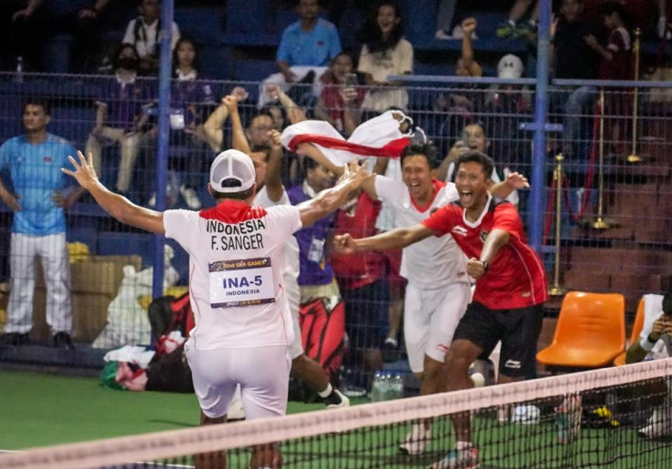 Perubahan Strategi Jadi Kunci Tim Soft Tennis Putra Indonesia Rebut Emas SEA Games 2023