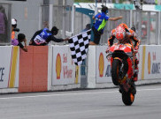 Petaka Valentino Rossi Berbuah Kemujuran Bagi Marc Marquez