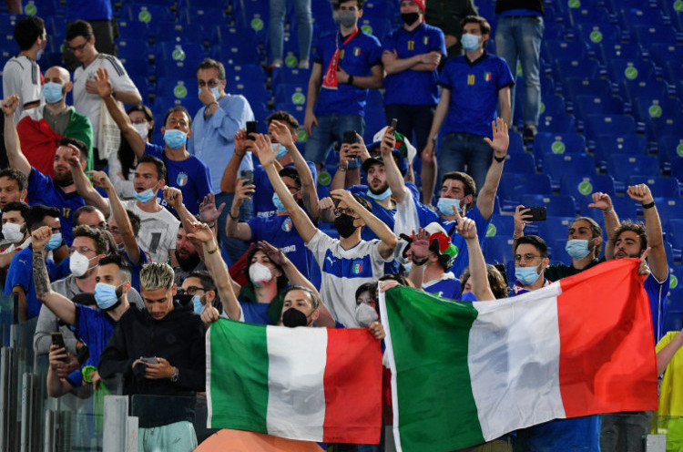 Fans Italia Dibatasi di Stadion Wembley, Mancini: Tak Adil