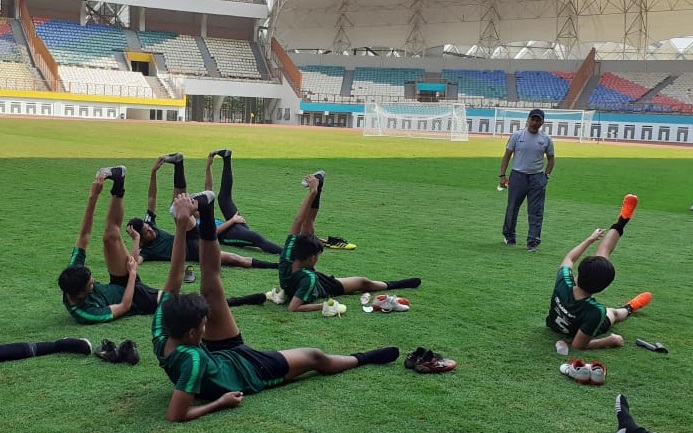 Tes Fisik Jadi Santapan Hari Pertama TC Tahap Akhir Timnas Indonesia U-18