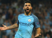 Hattrick Aguero Antar Manchester City Menang Telak Atas BMG