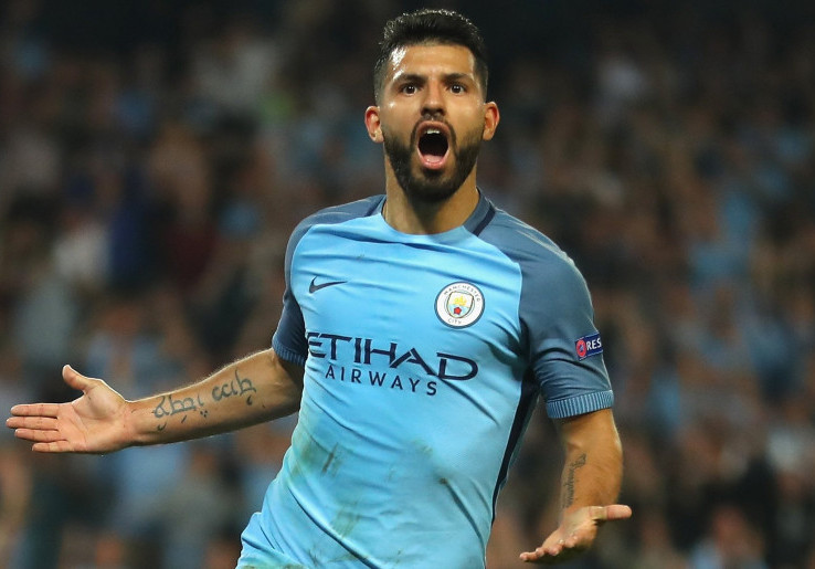 Hattrick Aguero Antar Manchester City Menang Telak Atas BMG