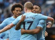 Hujan Gol, Man City Hancurkan Stoke  