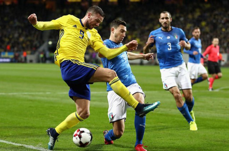 Kalah dari Swedia, Italia Terancam Gagal Lolos ke Piala Dunia 2018