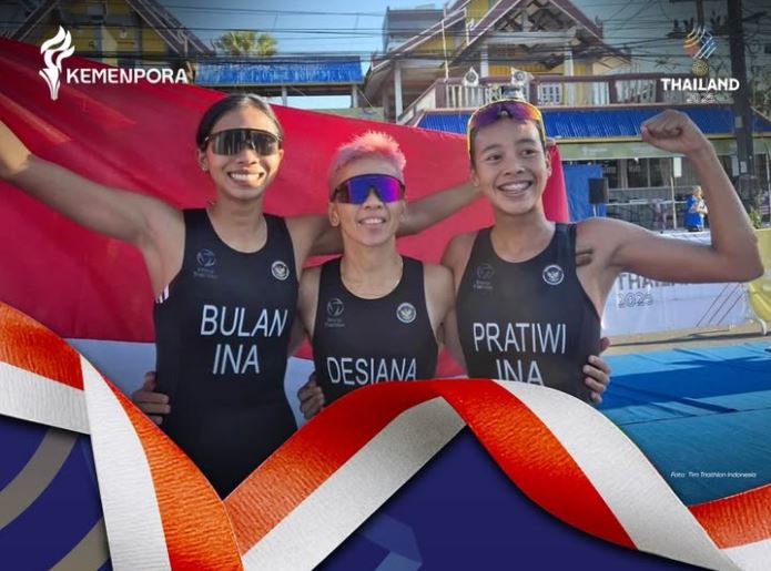 SEA Games 2025: Pagi Hari, Emas Tim Indonesia Sudah Bertambah Melalui Cabor Triathlon