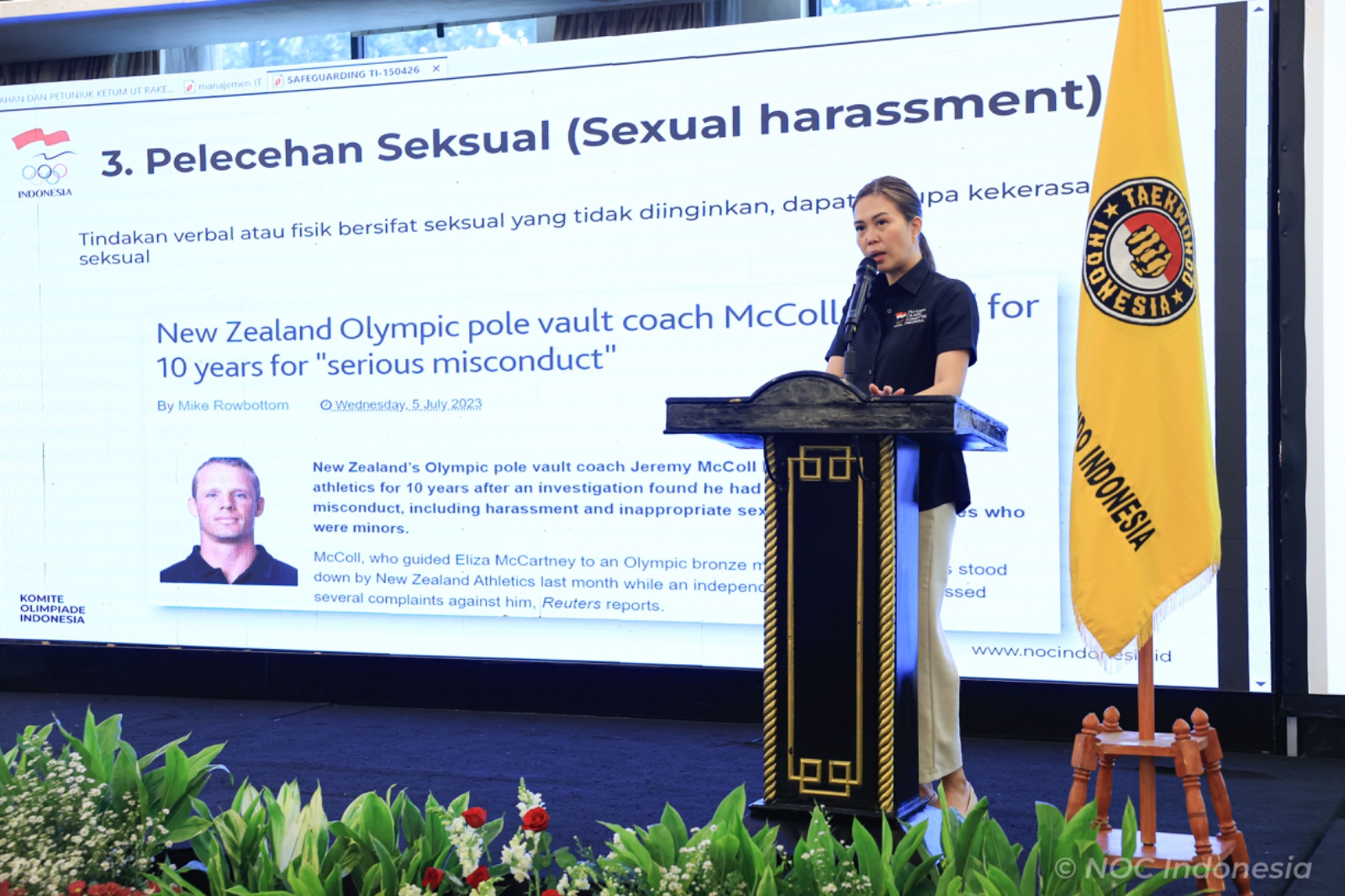 Safeguarding Officer NOC Indonesia, Tabitha Sumendap (NOC Indonesia)
