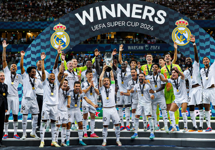 Hasil Piala Super Eropa 2024: Madrid 2-0 Atalanta, Kylian Mbappe Cetak Gol Debut