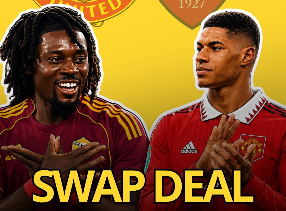 Manchester United Ajak AS Roma Barter Marcus Rashford dengan Manu Kone