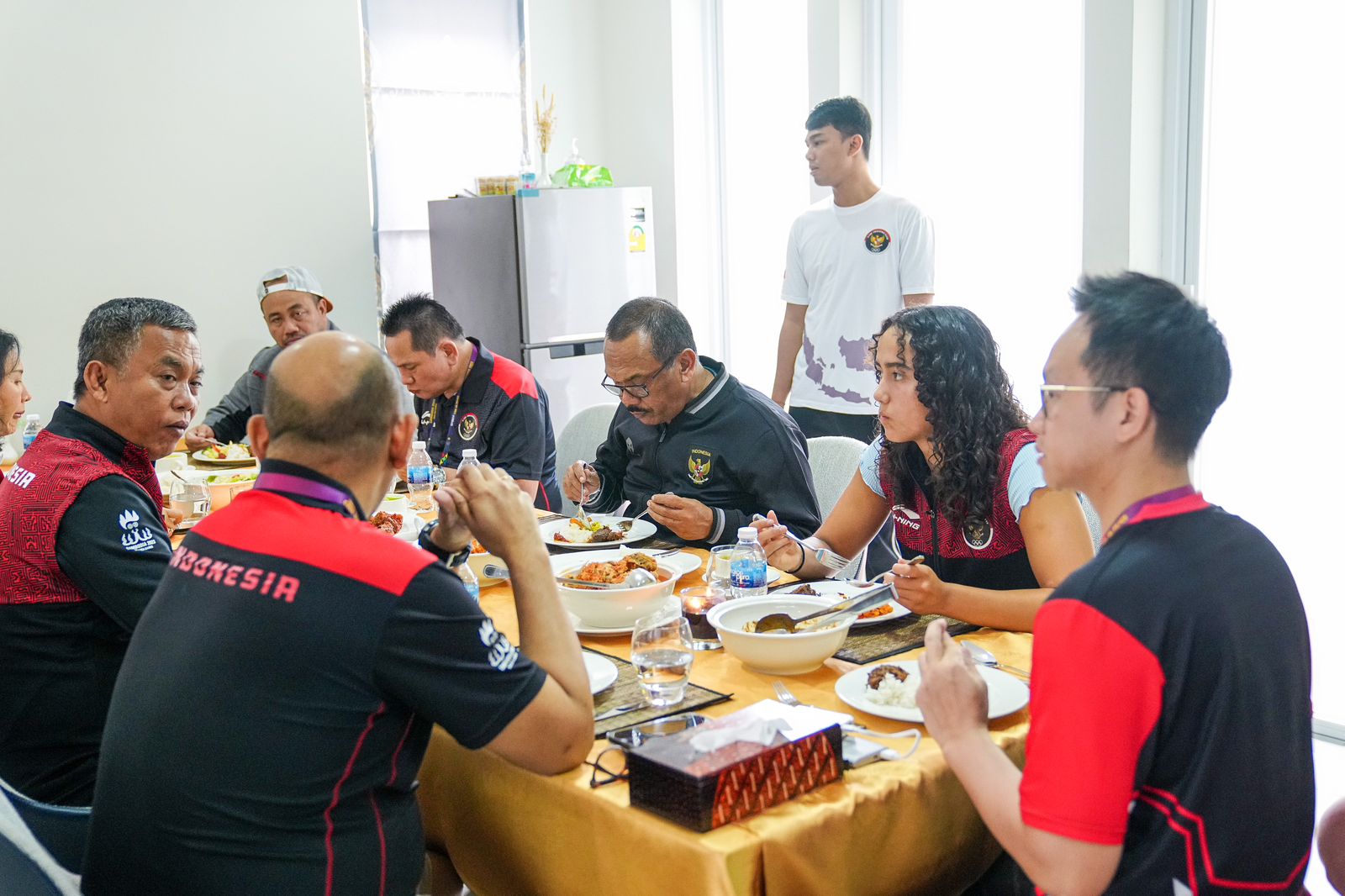 CdM Lexy Sambut Pahlawan SEA Games 2023 Kamboja di Rumah Indonesia